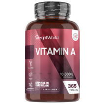 Vitamin A Tablets 10,000IU - 365 Tablets (1 Year Supply)