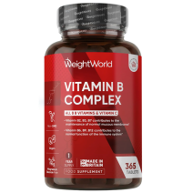 Vitamin B Complex Supplement - 365 Tablets (1 Year Supply)