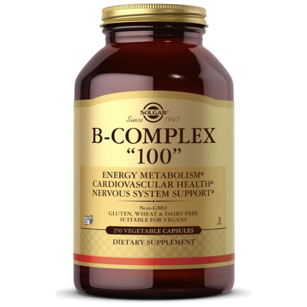 Solgar Vitamin B-Complex 100" Vegetable Capsules - Pack of 250